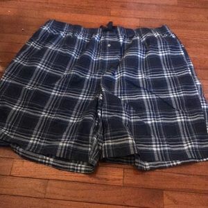 Blue Plaid Sleep Shorts